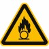 Warnung vor brandfördernden Stoffen nach ISO 7010 (W 028) Warnung vor brandfördernden Stoffen nach ISO 7010 (W 028)