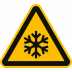 Warnung vor niedriger Temperatur nach ISO 7010 (W 010)