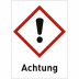 Ausrufezeichen mit Text: Achtung (GHS 07)