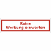 Keine Werbung einwerfen Keine Werbung einwerfen
