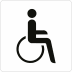 Piktogramm - Rollstuhlfahrer Piktogramm - Rollstuhlfahrer