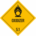 Gefahrgutetiketten Klasse 5.1 - Oxidizer Gefahrgutetiketten Klasse 5.1 - Oxidizer