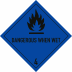 Gefahrgutetiketten Klasse 4.3 - Dangerous when wet Gefahrgutetiketten Klasse 4.3 - Dangerous when wet