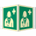 Nasen-/Winkelschild Arzt (ISO 7010) Nasen-/Winkelschild Arzt (ISO 7010)