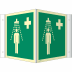 Nasen-/Winkelschild Notdusche (ISO 7010) Nasen-/Winkelschild Notdusche (ISO 7010)