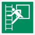 Notausstieg mit Fluchtleiter nach ISO 7010 (E 016) Notausstieg mit Fluchtleiter nach ISO 7010 (E 016)