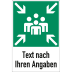 Sammelstelle mit Text nach Ihren Angaben nach BGV A8