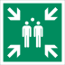 Sammelstelle nach ISO 7010 (E 007)