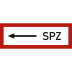 SPZ linksweisend nach DIN 4066 SPZ linksweisend nach DIN 4066