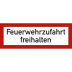 Feuerwehrzufahrt freihalten nach DIN 4066