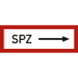 SPZ rechtsweisend nach DIN 4066 SPZ rechtsweisend nach DIN 4066