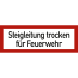 Steigleitung, trocken für die Feuerwehr nach DIN 4066