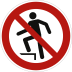 Aufsteigen verboten nach ISO 7010 (P 019) Aufsteigen verboten nach ISO 7010 (P 019)