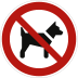 Mitführen von Hunden verboten nach ISO 7010 (P 021) Mitführen von Hunden verboten nach ISO 7010 (P 021)