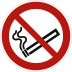Rauchen verboten nach ISO 7010 (P 002) Rauchen verboten nach ISO 7010 (P 002)