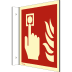 Fahnenschild Brandmelder nach DIN EN ISO 7010 Fahnenschild Brandmelder nach DIN EN ISO 7010
