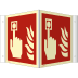 Nasen-/Winkelschild Brandmelder (ISO 7010) Nasen-/Winkelschild Brandmelder (ISO 7010)