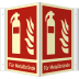 Nasen-/Winkelschild Feuerlöscher - Für Metallbrände (ISO 7010) Nasen-/Winkelschild Feuerlöscher - Für Metallbrände (ISO 7010)