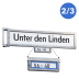 Berliner Straßennamenschild Legendschild Hausnummern Berliner Straßennamenschild Legendschild Hausnummern