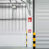Brandmelderschild in Lagerhalle Brandmelderschild in Lagerhalle