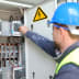 Warnung vor Elektrizität / Strom / Stromkasten