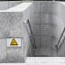 Warnschild Rutschgefahr an Treppe als Warnzeichen nach ISO 7010 Warnschild Rutschgefahr an Treppe als Warnzeichen nach ISO 7010