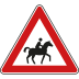 Reiter, Aufstellung links - Verkehrsschild VZ 101-23 Reiter, Aufstellung links - Verkehrsschild VZ 101-23