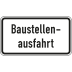 Baustellenausfahrt - Verkehrsschild VZ 1007-33