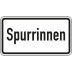 Spurrinnen - Verkehrsschild VZ 1007-53 Spurrinnen - Verkehrsschild VZ 1007-53