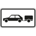 Personenkraftwagen mit Anhänger - Verkehrsschild VZ 1010-59 Personenkraftwagen mit Anhänger - Verkehrsschild VZ 1010-59