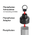 Adapter und Schrauböse für Flexipfosten gelb