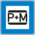 Parken und Mitfahren - Verkehrsschild VZ 316-50 Parken und Mitfahren - Verkehrsschild VZ 316-50