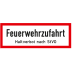Feuerwehrzufahrt mit Zusatztext "Haltverbot nach StVO" - Verkehrsschild VZ 2446 Feuerwehrzufahrt mit Zusatztext "Haltverbot nach StVO" - Verkehrsschild VZ 2446