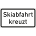 Skiabfahrt kreuzt - Verkehrsschild VZ 1007-55 Skiabfahrt kreuzt - Verkehrsschild VZ 1007-55