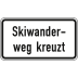Skiwanderweg kreuzt - Verkehrsschild VZ 1007-56 Skiwanderweg kreuzt - Verkehrsschild VZ 1007-56