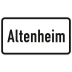 Altenheim - Verkehrsschild VZ 1012-52 Altenheim - Verkehrsschild VZ 1012-52
