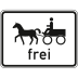 Gespannfuhrwerke frei - Verkehrsschild VZ 1024-18 Gespannfuhrwerke frei - Verkehrsschild VZ 1024-18
