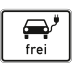 Elektrisch betriebene Fahrzeuge frei - Verkehrsschild VZ 1024-20 Elektrisch betriebene Fahrzeuge frei - Verkehrsschild VZ 1024-20