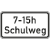 Schulweg in Verbindung mit zeitlicher Begrenzung - Verkehrsschild VZ 1040-36