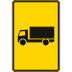 Vorwegweiser für Kfz mit einer zulässigen Gesamtmasse über 3,5 t, ohne Pfeilsymbol- Verkehrsschild VZ 442-50 Vorwegweiser für Kfz mit einer zulässigen Gesamtmasse über 3,5 t, ohne Pfeilsymbol- Verkehrsschild VZ 442-50