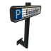 Individueller Parkplatzreservierer inkl. Wandarm
