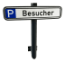 Individueller Parkplatzreservierer inkl. Wandarm