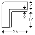 Warnprofile Typ E, Eckschutz - rechteckig, magnetisch Warnprofile Typ E, Eckschutz - rechteckig, magnetisch