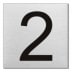 Türnummer - Ziffer 1 bis 12 (quadratisch) Türnummer - Ziffer 1 bis 12 (quadratisch)