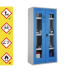 Chemikalien- und Giftschrank mit Plexiglastüren - storeLAB®