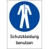 Kombischild Schutzkleidung benutzen (ISO 7010) Kombischild Schutzkleidung benutzen (ISO 7010)