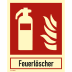 Feuerlöscher mit Schriftzug nach ISO 7010 Feuerlöscher mit Schriftzug nach ISO 7010