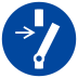 Vor Wartung oder Reparatur freischalten nach ISO 7010 (M 021) Vor Wartung oder Reparatur freischalten nach ISO 7010 (M 021)