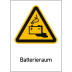 Kombischild Batterieraum (ISO 7010) Kombischild Batterieraum (ISO 7010)