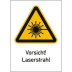 Kombischild Vorsicht! Laserstrahl (ISO 7010) Kombischild Vorsicht! Laserstrahl (ISO 7010)